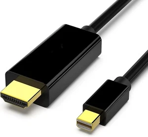 Cavo Mini Displayport (Mini DP) (Thunderbolt) su HDMI, 4K, 1,8m, Nero - Foto 1 di 1