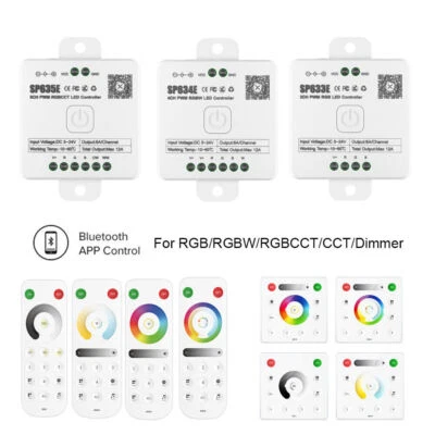 Bluetooth APP LED remote Controller COB DIM RGB CCT RGBW Pixels LED Strip Light - Image 1 of 4