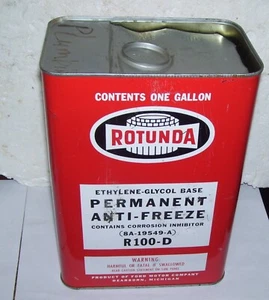 RARE FORD ROTUNDA GALLON PERMANENT ANTI FREEZE - Picture 1 of 13