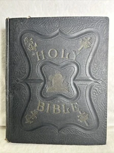 1891 The Pictorial Family Bible Self-Pronouncing Edition Southwestern Publishing - Picture 1 of 20