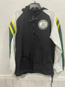 Oakland Athletics Rain Jacket Cooperstown Collection Mitchell & Ness Sz. Men's L - Picture 1 of 5