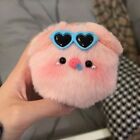 Wearing Cute Glasses Key Pendant Pink Blue Stuffed Animals Toy