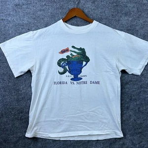 Vintage Florida Gators Vs Notre Dame T-Shirt Herren XL SEC Champs weiß Einzelnaht - Bild 1 von 14