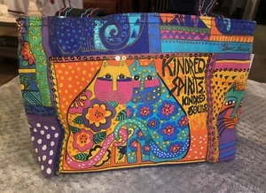 Laurel Burch Black Cat Tote Bag/purse 13x9 - Picture 1 of 5