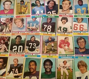 1974 TOPPS FOOTBALL 250-528 + CHECKLISTS YOU PICK SEE SCANS, COMPLETE SETS, TEAM