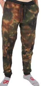 Pantaloni da jogging Asphalt Yacht Club uomo Sky High verde tie dye felpati mimetici nuovi con etichette - Foto 1 di 3