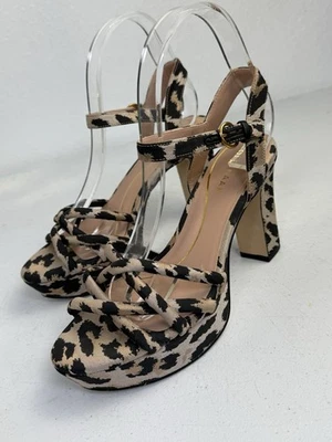 Sandalias de tacón de aguja con tiras de plataforma de leopardo Cole Haan para mujer talla 6,5 Foto 1 de 4