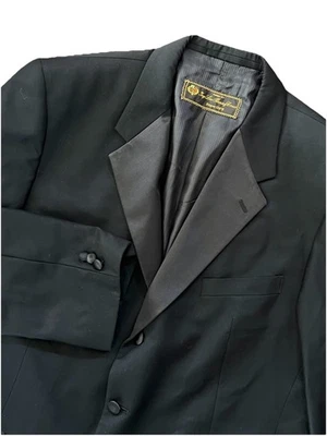 Blazer Traje Chaqueta Abrigo Deportivo LORO PIANA Super 120s Clásico Negro Botón 46L Foto 1 de 4
