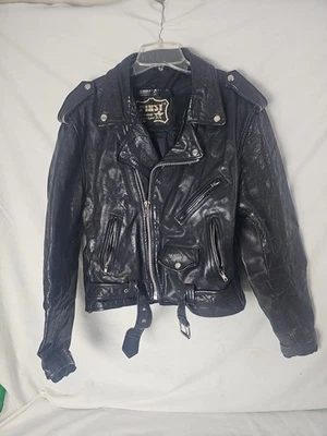 VINTAGE primera chaqueta de cuero MFG Foto 1 de 4