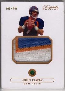 2024 Keepsake Multi Sport Edition Gem Relic #342 John Elway Broncos /99 🔥🇺🇸🦅 - Picture 1 of 2