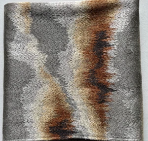 Texture Lucerne Taupe  Designer  Fabric Remnant 24"x17" - Picture 1 of 2