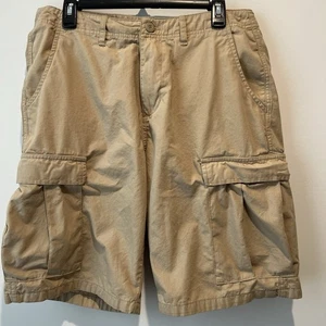 Patagonia Organic Cotton Hiking Shorts Mens 34 Beige Khaki Trail Walking - Picture 1 of 6