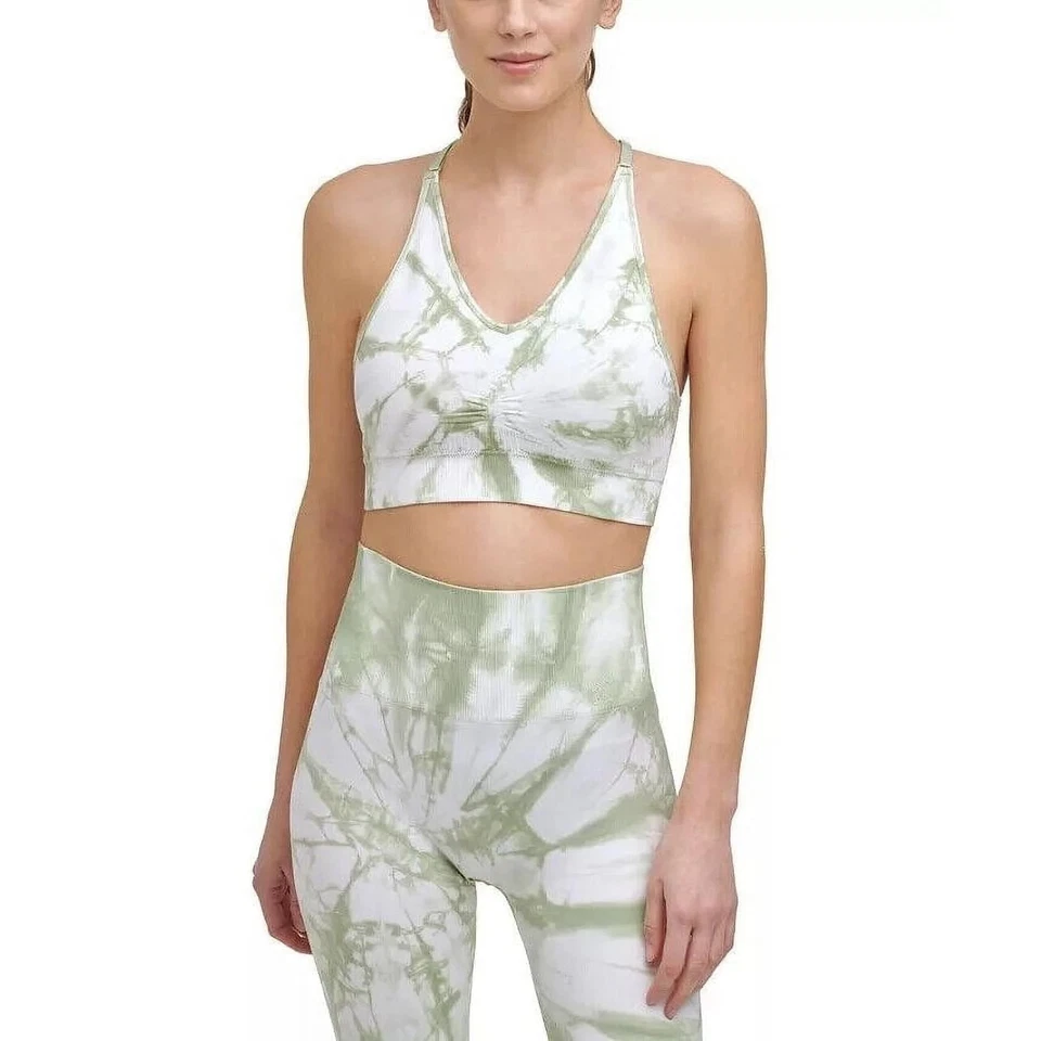 DKNY Activewear Seamless Tie Dye Racerback Sports Bra Womens X-Large - Изображение 1 из 1