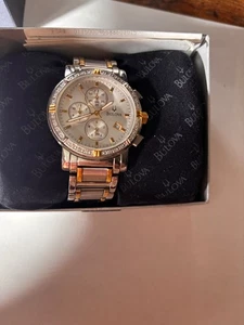 Bulova Herren Classic Chronograph Diamant Uhr - Bild 1 von 6