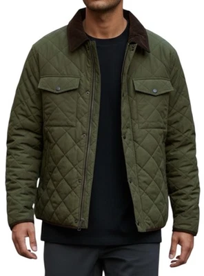 NWT Men’s J CREW Sussex Quilted Jacket with PrimaLoft Green size L - Image 1 of 4