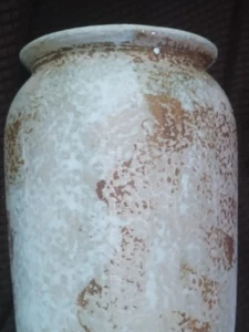 Rustic Ceramic Flower Vase, Vintage Tall Floor Vase Farmhouse Decor, Large Va... - Picture 1 of 6