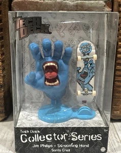 Tech Deck Santa Cruz Screaming Hand Jim Phillips Collector Series VINYL Blue New - Picture 1 of 6