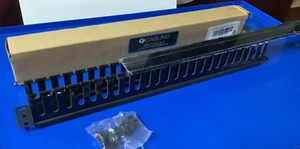 1RU 19" Metal Rackmount Cable Management Rail 24 Slot by 4Cabling 002.008.0001 - Picture 1 of 9