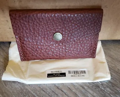 New Portland Leather Goods Mini Envelope Card Case Nutmeg • 32€