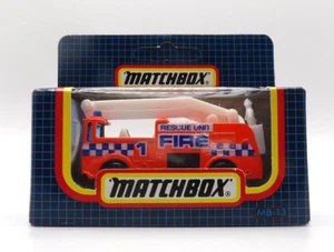 MATCHBOX MB-13 SNORKEL FIRE ENGINE FEURWEHR ORANGE MINT BOXED STILL SEALED. - Picture 1 of 4