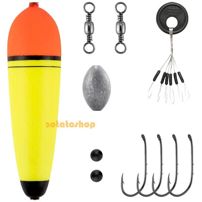 30g Float Set Predatory Fishing - Beads, Hooks, Swivel, Weight and Float Stops - Image 1 of 4