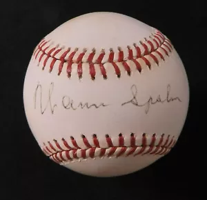 Warren Spahn Signed Autograph Baseball - Picture 1 of 1