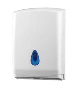 4 PlastiQline Papierhandtuchspender MIDI - Kunststoff - weiß - Handtuchspender - Bild 1 von 15