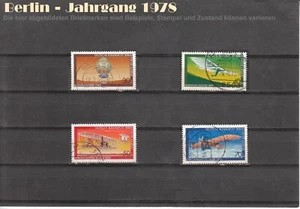 Berlin 1978 SATZ KOMPLETT Luftfahrt gestempelt oder postfrisch MiNr 563-566 - Bild 1 von 2