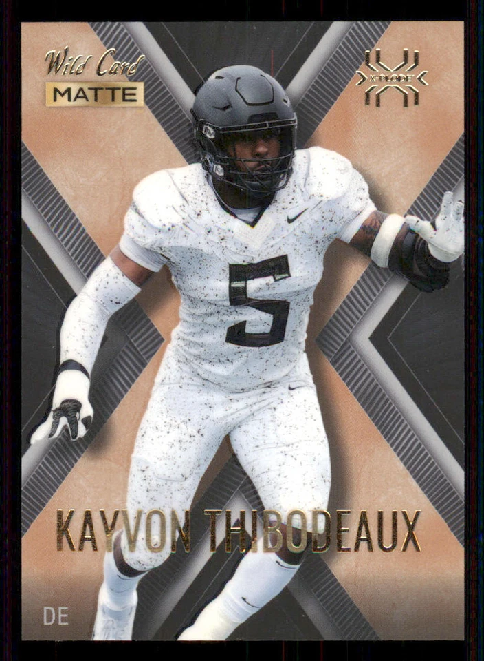 2022 Wild Card Matte Black X-Plode #MXP30 Kayvon Thibodeaux - Image 1 of 2