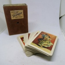 FOURNIER Vintage Playing Cards From Spain Flamenco Dancers w/ Velvet Case 