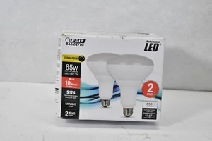 Feit Electric Performance LED Bulb 2 Pack Dimmable 65W Daylight Medium - Picture 1 of 5