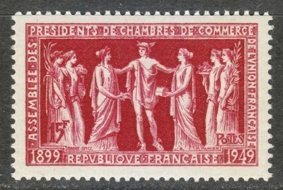 França 1949 MNH Mi 867 Sc 633 Comércio da União Francesa ** - Imagem 1 de 2