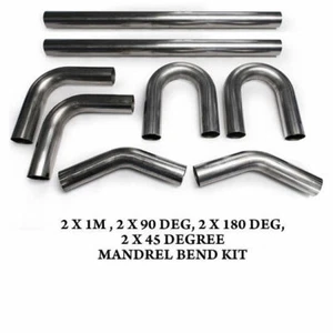 KIT TUBO CODO FLEXIÓN MANDRIL ACERO INOXIDABLE ESCAPE 3" 76.2MM 45 180 90 GRADOS - Imagen 1 de 1