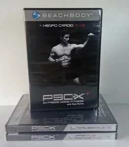 Lot of 3 DVDs, P90X+ Extreme Home Fitness, Tony Horton Beachbody Total Body - Picture 1 of 6