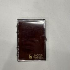 Vintage Lincoln Photo Lab 4x6 Plastic Photo Case - Clear top, brown base