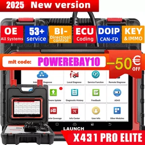 LAUNCH X431 PRO Elite V+ Professional Car OBD2 Diagnostic Device ALL SYSTEM Programming - Picture 1 of 10