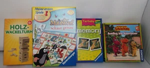 Meine Ersten Spiele -Holz-Wackelturm,Tierbaby Memory,Kokosnuss,der Maulwurf-ab 4 - Bild 1 von 3