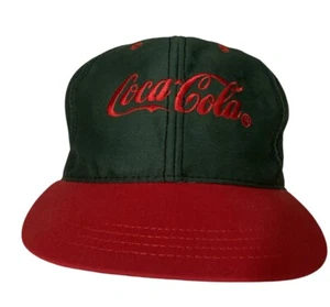 Vtg Coca Cola NOS Green Red Snapback Hat Cap Made In USA - Picture 1 of 10