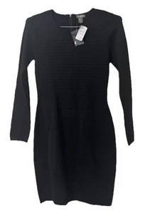 NWT NEIMAN MARCUS Full Zip Bodycon Dress size S - Picture 1 of 5