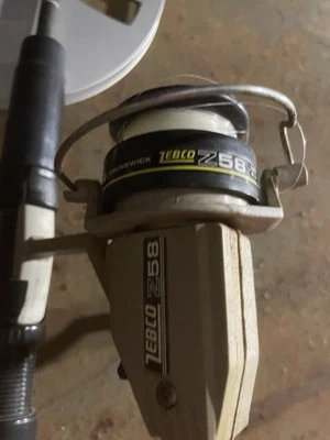 ZEBCO 58 Lightweight Spinning Fishing Reel Left Hand Retrieve Rare Rod + Reel - Image 1 of 3