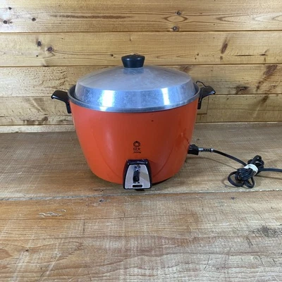 RARO 10 XÍCARAS Tatung VINTAGE Laranja TAC-8 Panela Automática de Arroz e Vaporizador FUNCIONA - Imagem 1 de 4