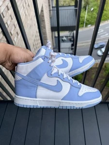 🔥 Nike Dunk High Retro Baby Blue & White - RRP £145 - Size Uk 6 - Picture 1 of 6