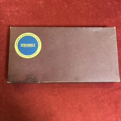Vintage 1954 SCRABBLE Board Game By Selchow & Righter Complete 100 Wood Tiles - Image 1 of 4
