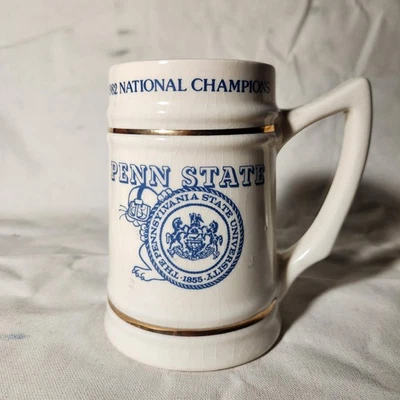 Penn State Nittany Lions 1982 National Champions Schedule Tall Mug/Stein Vintage - Image 1 of 4