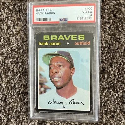 Topps Hank Aaron 400 1971 PSA 4 Foto 1 de 2