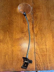 Craft Lamp with Magnifying Glass 10X Adjustable Gooseneck Clip-On Strip - Picture 1 of 5