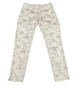 Bevy Flog Shely White Gray Silver Camouflage Pants Size 27 Drawstring Jogger Lke - Picture 1 of 9
