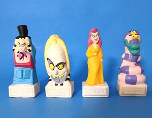 BEETLEJUICE 1989 BURGER KING doppelseitige Figuren 4 Stück Retro Kinder Mahlzeit Spielzeug - Bild 1 von 4