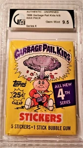 GAI 1986 Garbage Pail Kids Wax Pack Gem Mint 9.5 - Picture 1 of 2