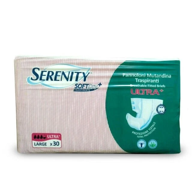 120Pannoloni Mutandina Traspirante Ultra+ Serenity Soft Dry+ Taglia L - Immagine 1 di 1
